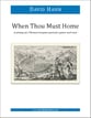 When Thou Must Home Vocal Solo & Collections sheet music cover